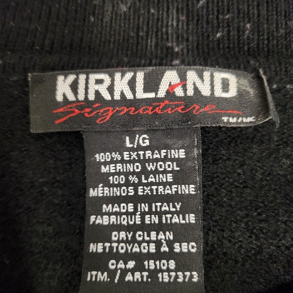 Kirkland - Black Sweater - Size L Extrafine wool sweater - Picture 3 of 3